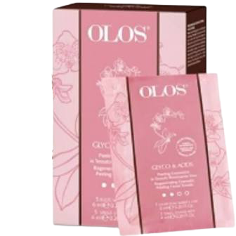 Peeling cosmetico tessuto rinnovante viso olos